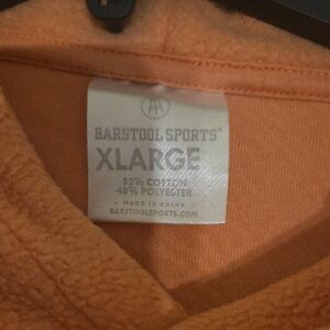 Barstool Sports Orange Fleece Jacket
